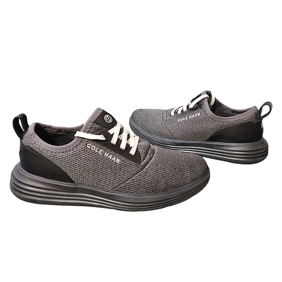COLE HAAN Grand Sport Journey Knit Sneakers, Size 7 M, Grey/Black/Magnet/White - Picture 3 of 8